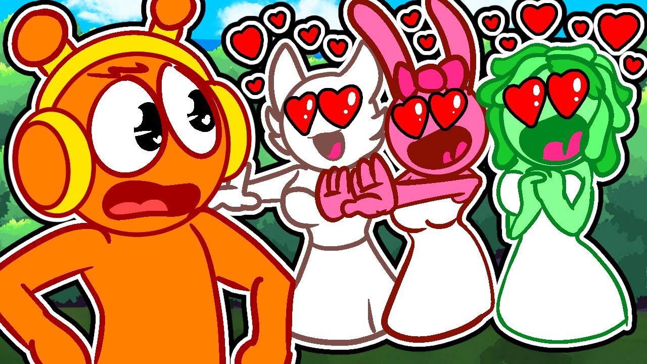 LAS CHICAS SPRUNKI SE QUIEREN CASAR CON OREN 😲💖 INCREDIBOX SPRUNKI en MINECRAFT