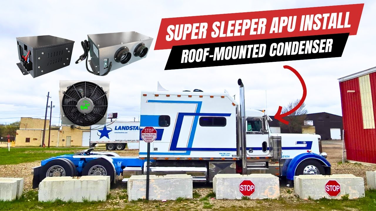 Super Sleeper APU Install | 24V Cooling System with Roof-Mounted Condenser | Polar Fox APU