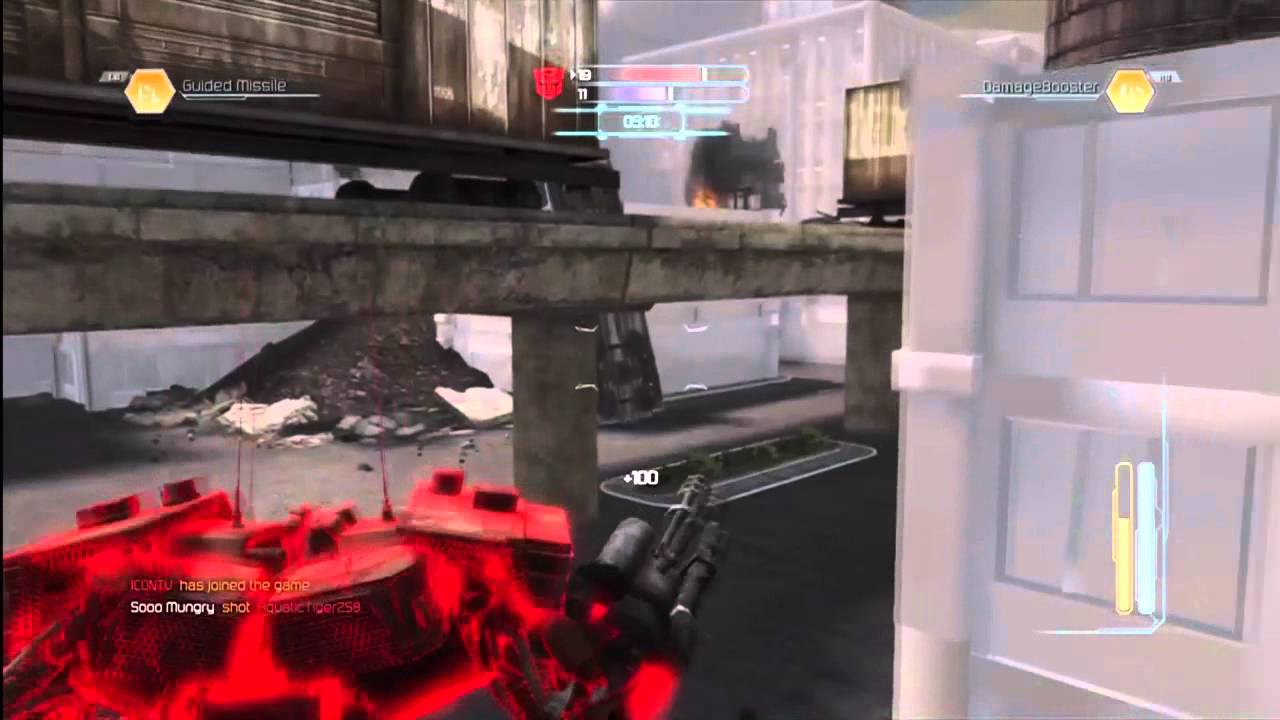 Transformers Dark of the Moon - Multiplayer Gameplay - Painting the Town White with a Warpath Rampage