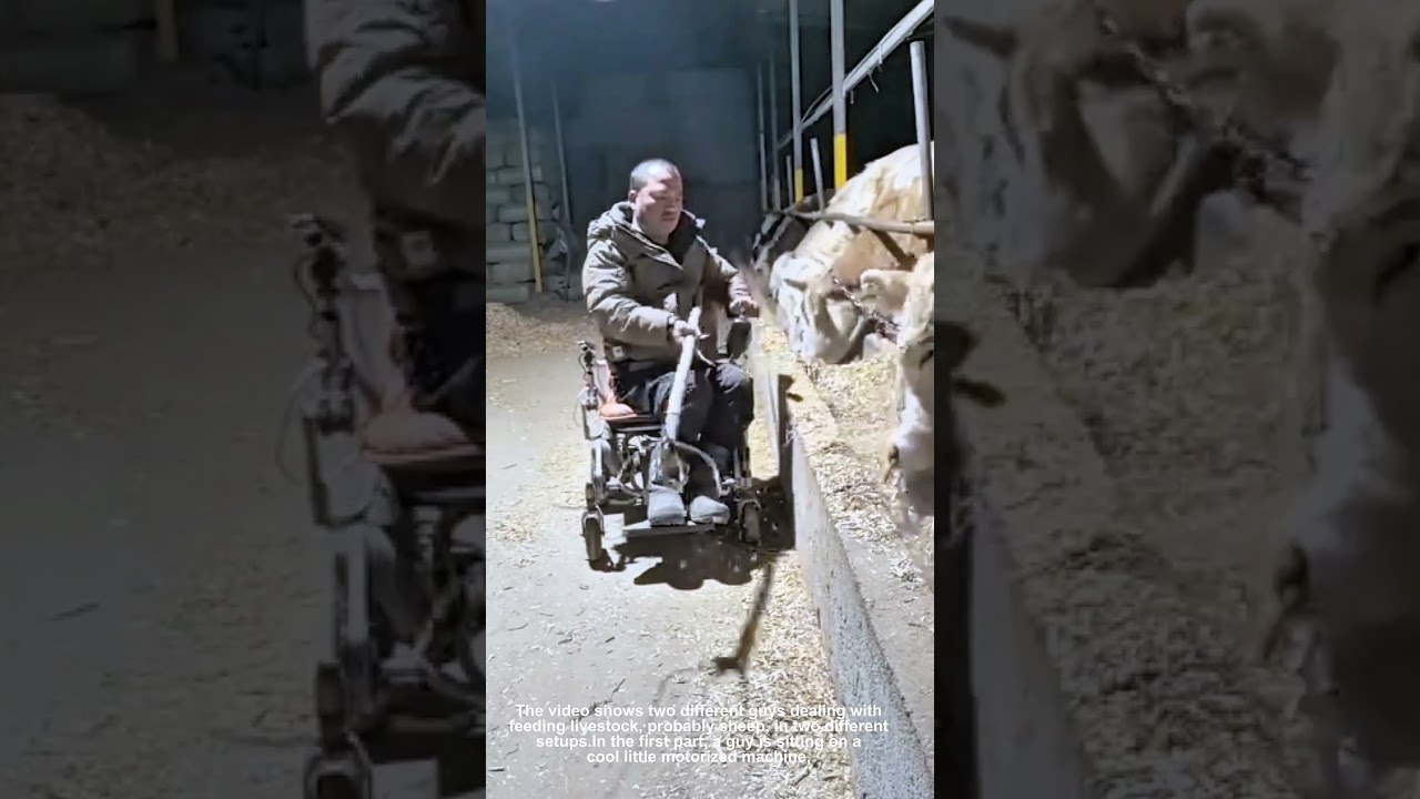 Daily farm life feeding time hay delivery for the hungry flock essential chores