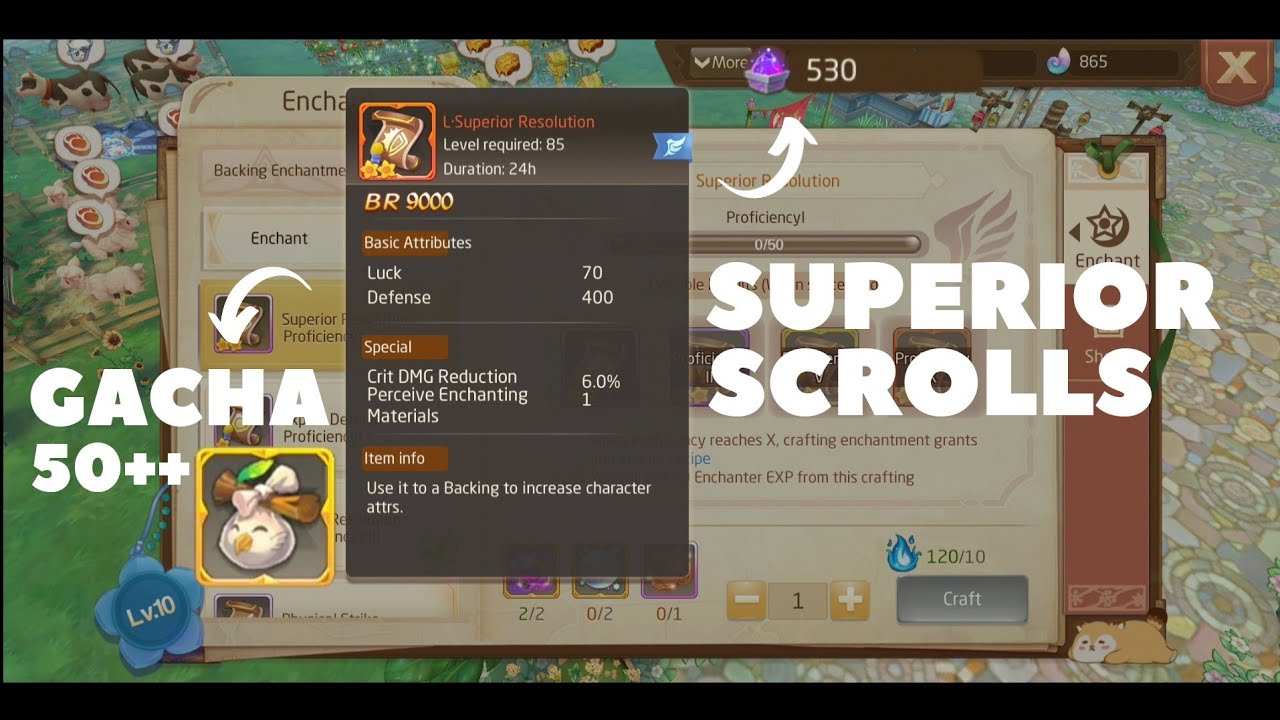Laplace (M) Sea : Superior Scrolls and Gatcha 50++ Backing Pocket!! #36