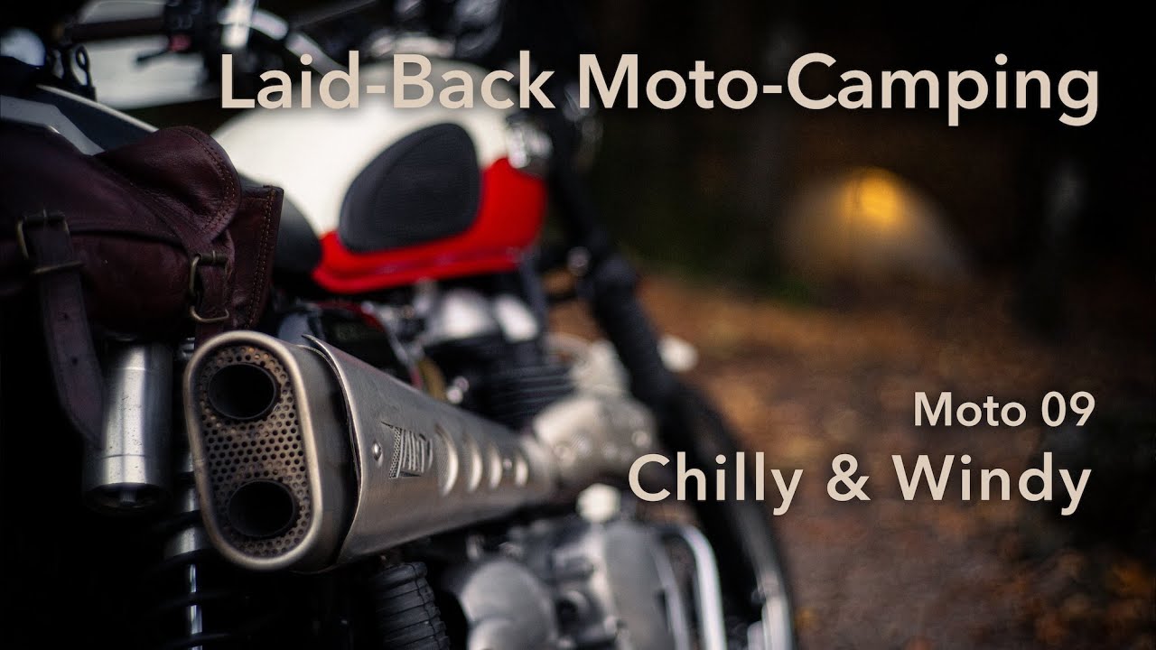 SOLO MOTO CAMPING - Chilly and Windy yet Cozy [ Triumph Scrambler - Tudor Black Bay 54 - ASMR ]
