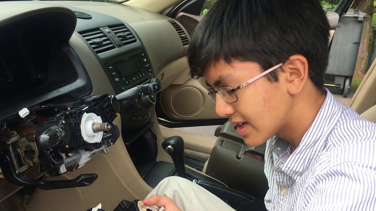 How To Remove / Replace Clock Spring Cable Reel + Steering Wheel & Airbag Honda Accord 2003-2007