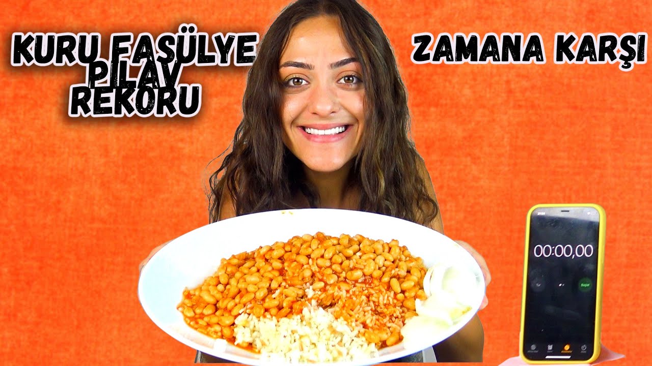 6 DAKİKA DA 2.2 KG KURU FASÜLYE PİLAV REKORU!-(Efsane İkili)