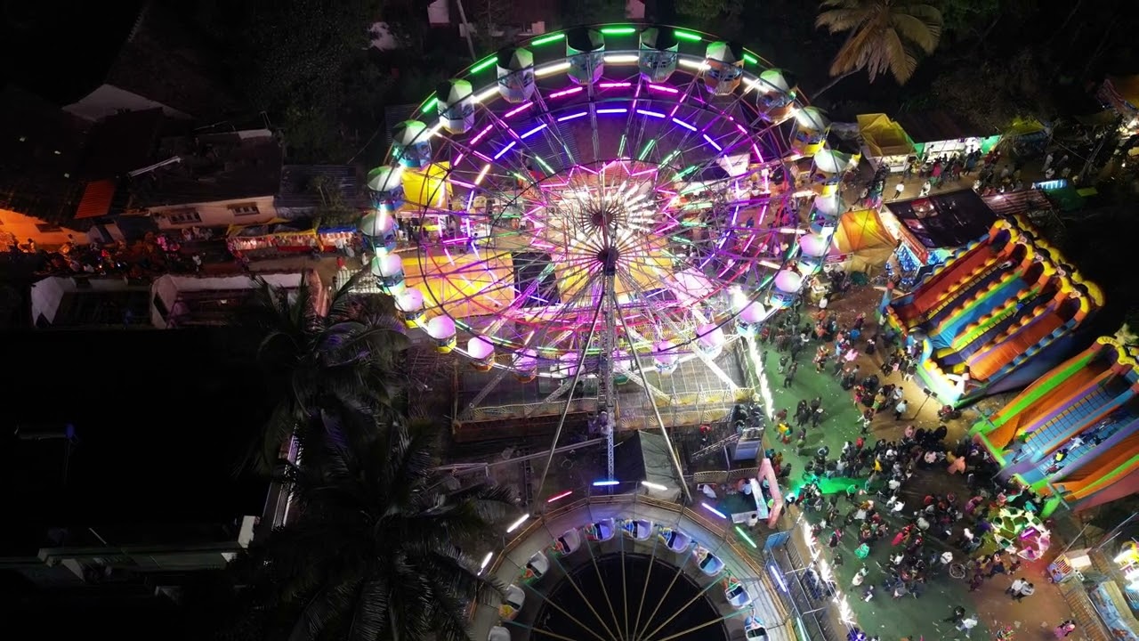 Drone Shots of Ellamavase Jathre at Thirthahalli.  ತೀರ್ಥಹಳ್ಳಿಯ ಎಳ್ಳಮವಾಸೆ ಜಾತ್ರೆ ತೆಪ್ಪೋತ್ಸವ-1