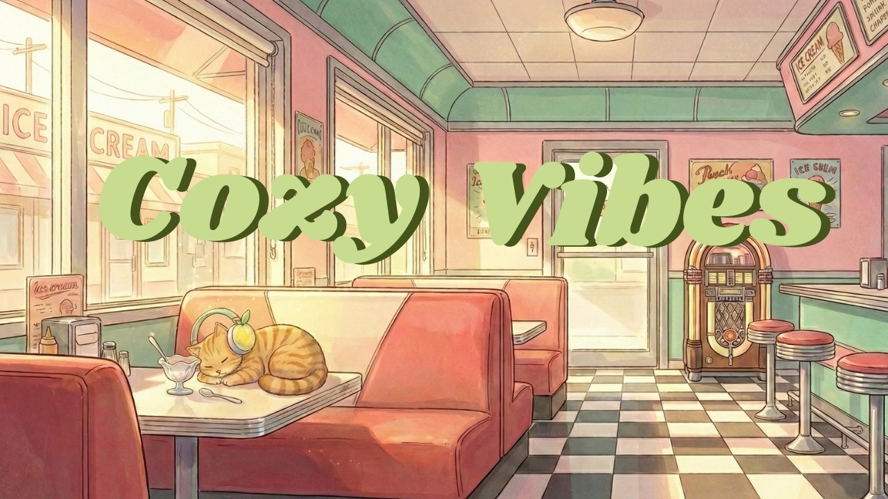 Sleepy Afternoon at the Ice Cream Shop 🍨💤 Dreamy Lofi Beats to Nap / Relax