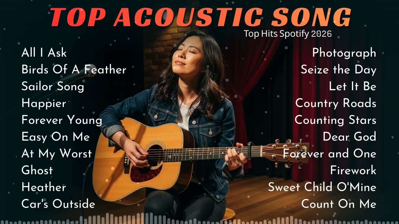 Spotify Acoustic Hits 2026 ♫ Lady Gaga, Bruno Mars, Ed Sheeran, Billie Eilish, Miley Cyrus
