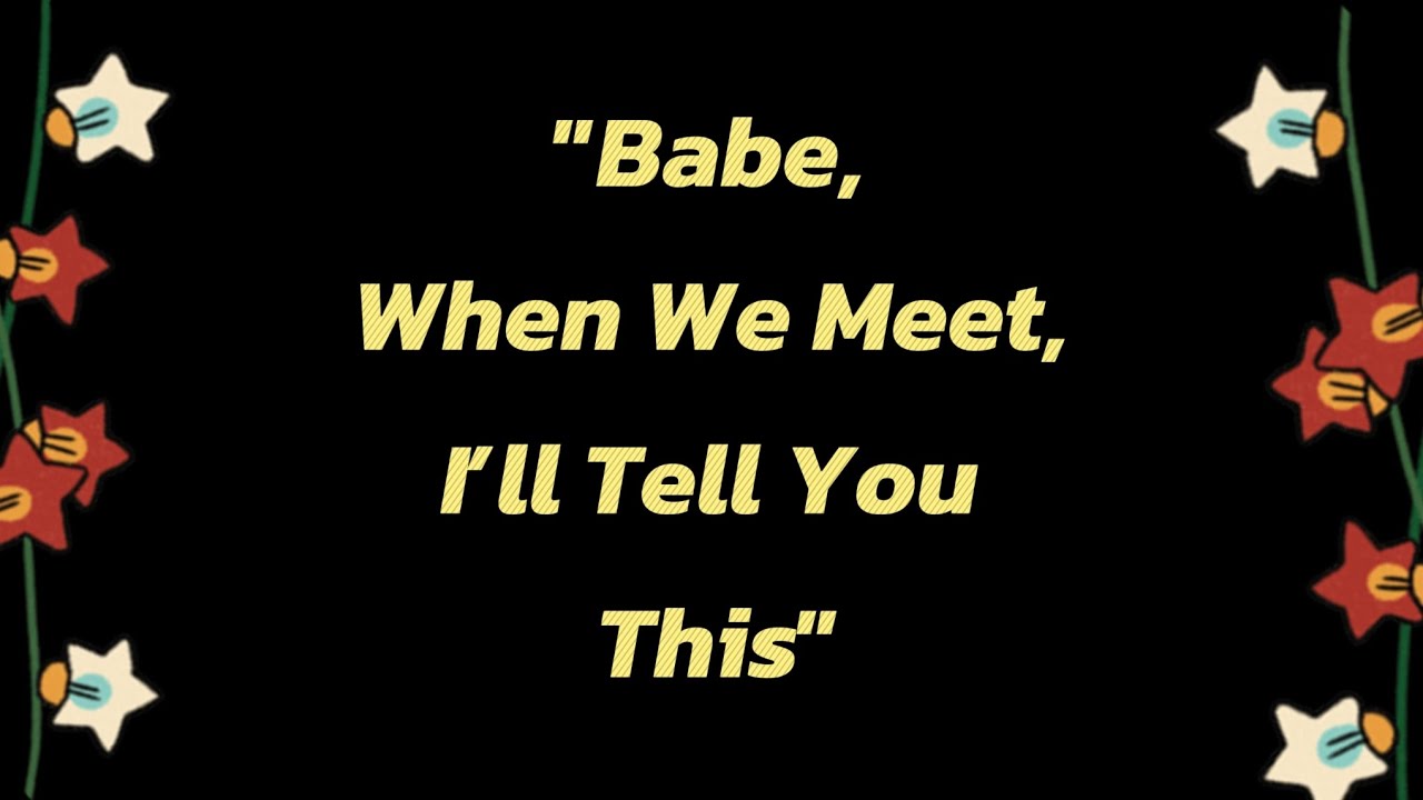 My Love, I have something special to tell you💌