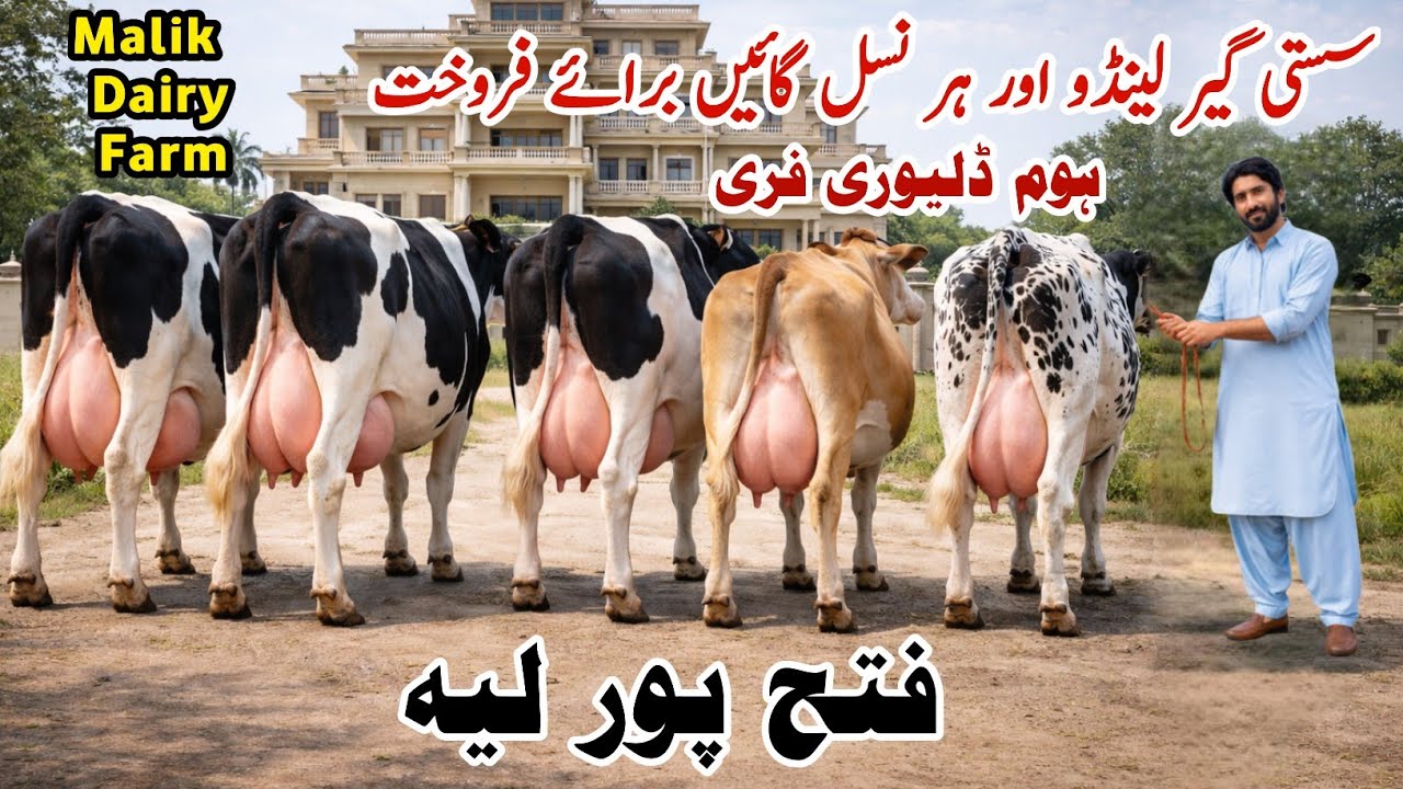 Malik Dairy Farm | Girlando Cow Farm | Cow For Sale | sasta dairy farm | cow video | pk janwar mandi