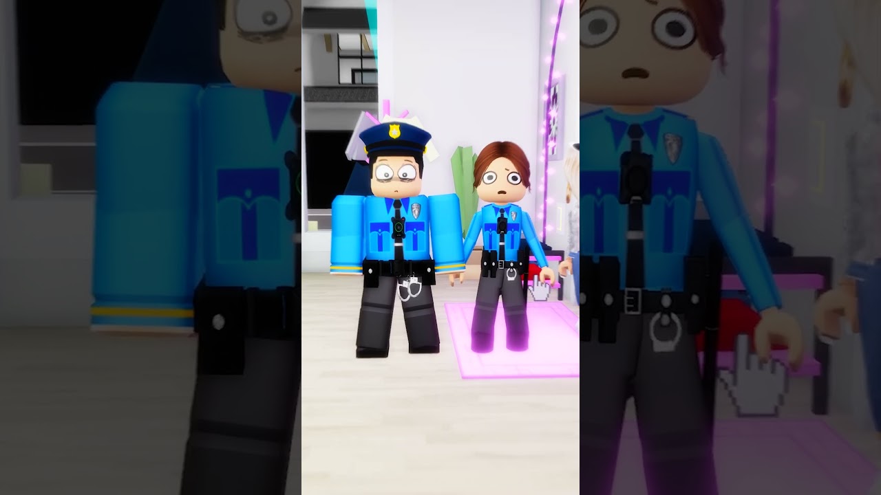 Карен вызвала полицию из-за того, что музыка была слишком громкой...😣😪 #robloxshorts #roblox