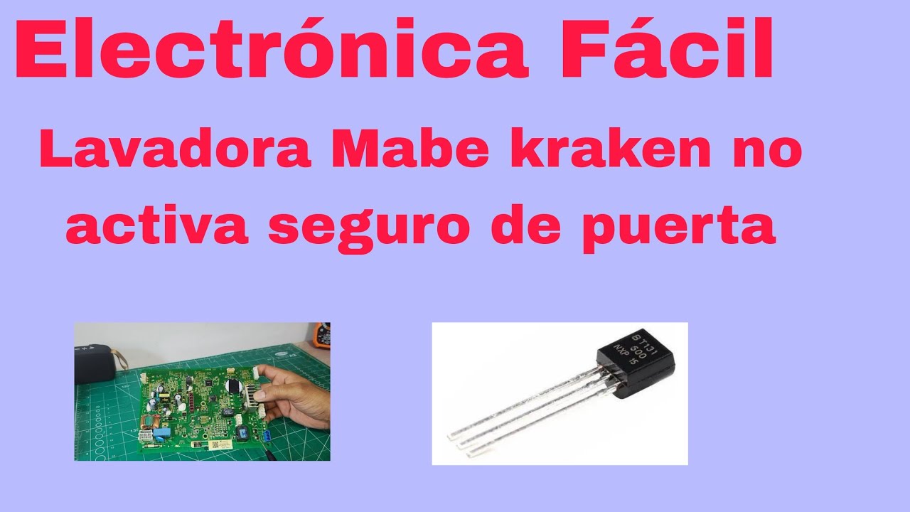 Reparación placa electrónica lavadora Mabe kraken, daño por mala manipulación.