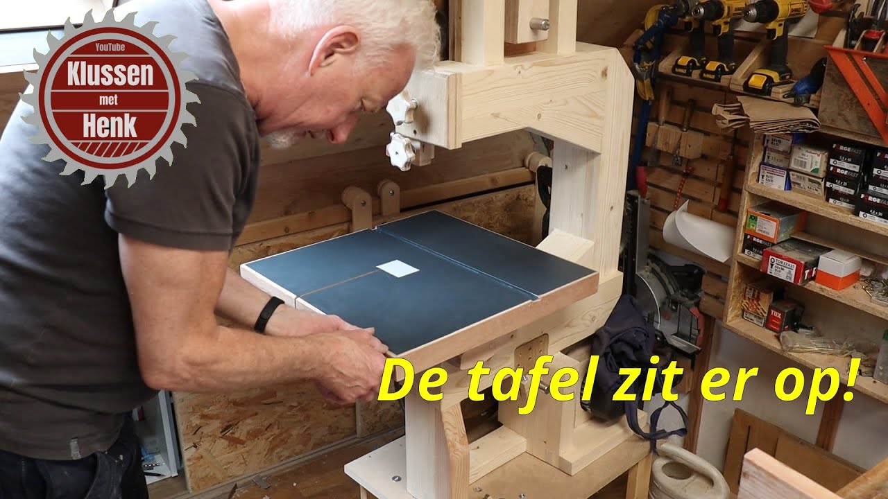 Een houten lintzaag bouwen Deel 12 Table