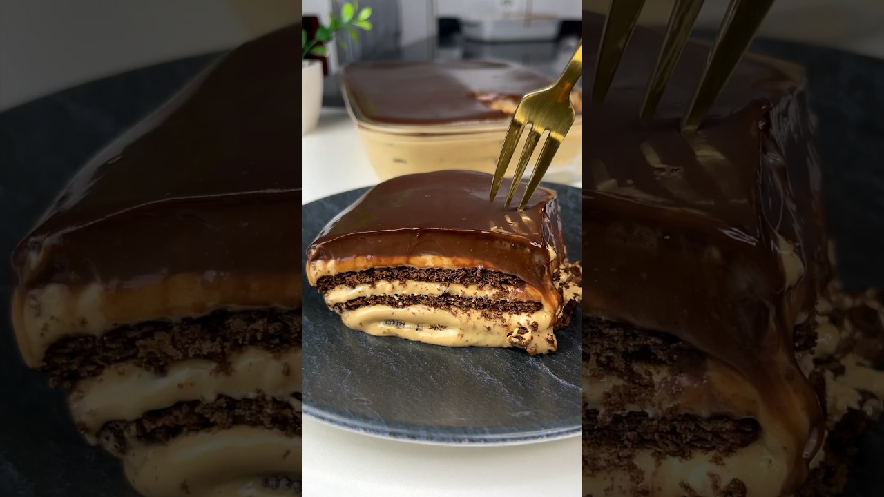 Pav&ecirc; de doce de leite caf&eacute; e chocolate