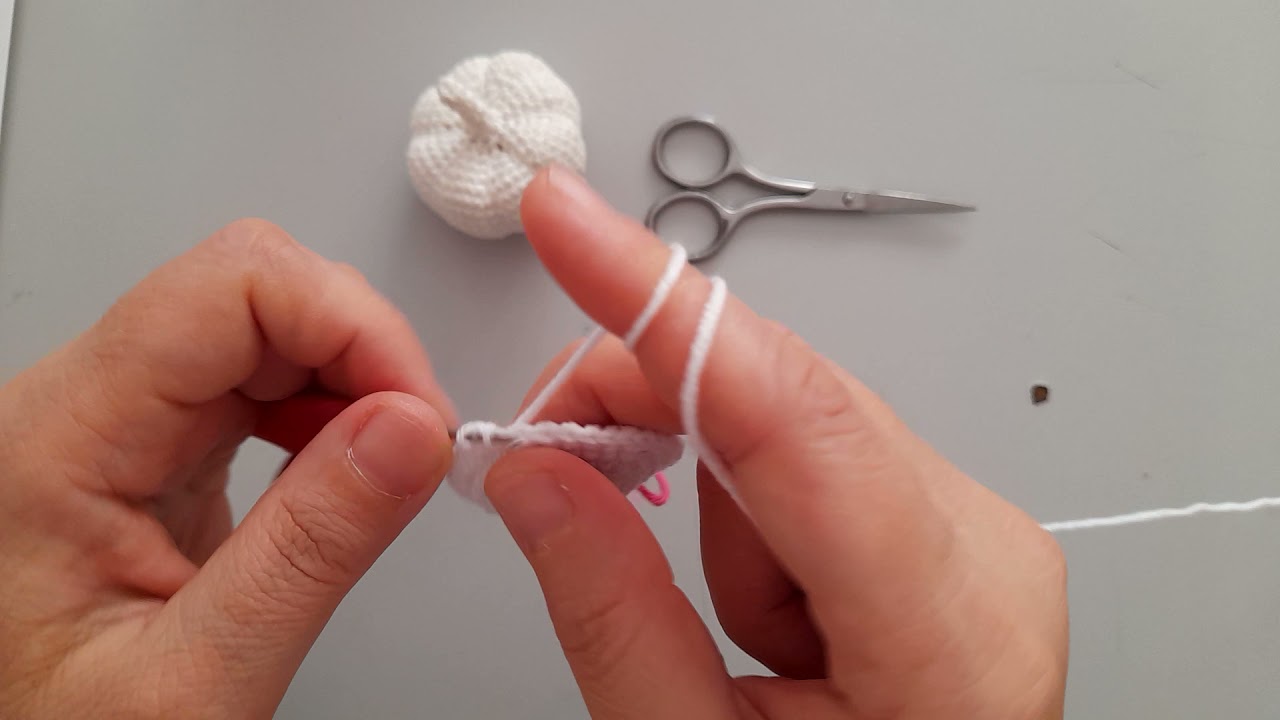 Amugurumi sarımsak yapımı