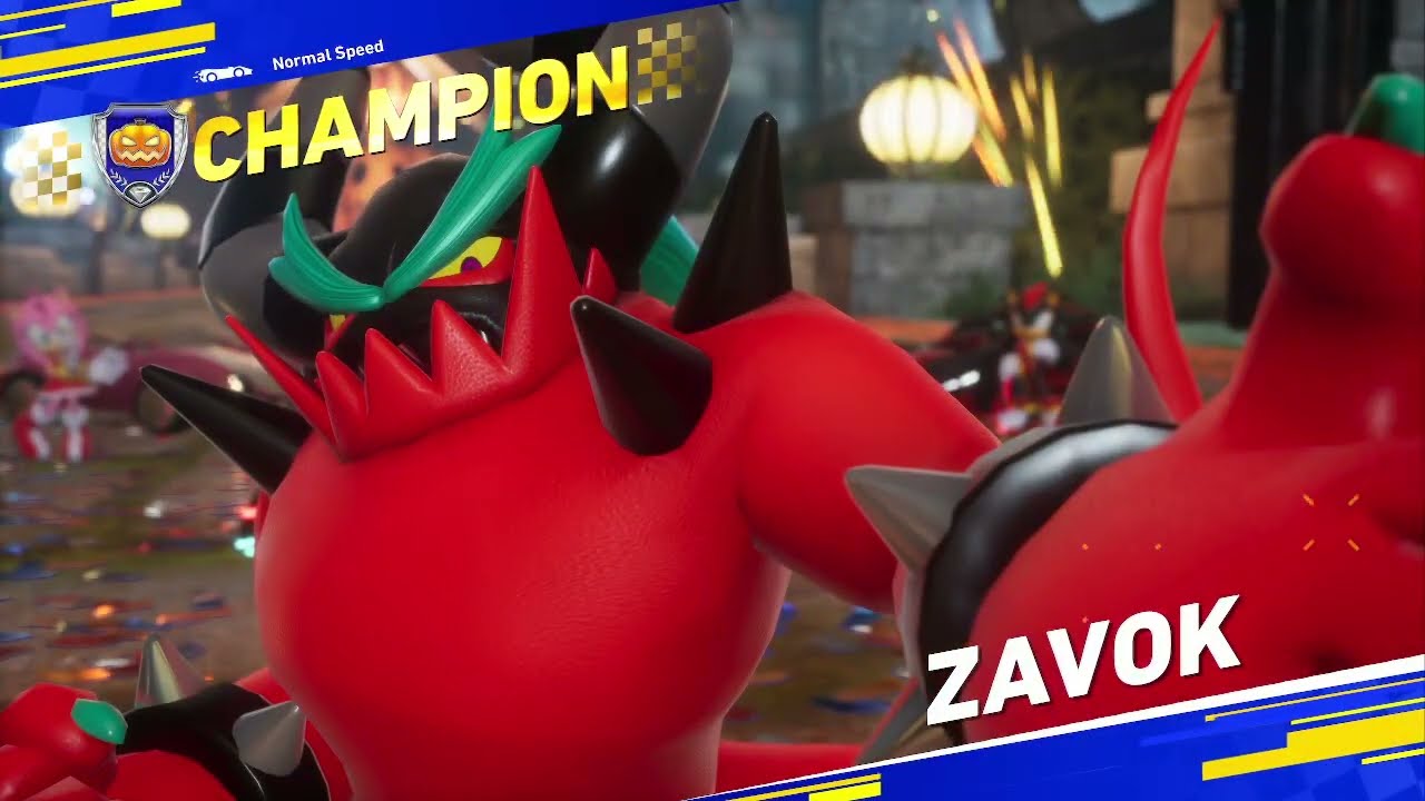 Zavok Vs Amy Pumpkin Grand Prix (Normal Speed)  Sonic Racing CrossWorlds