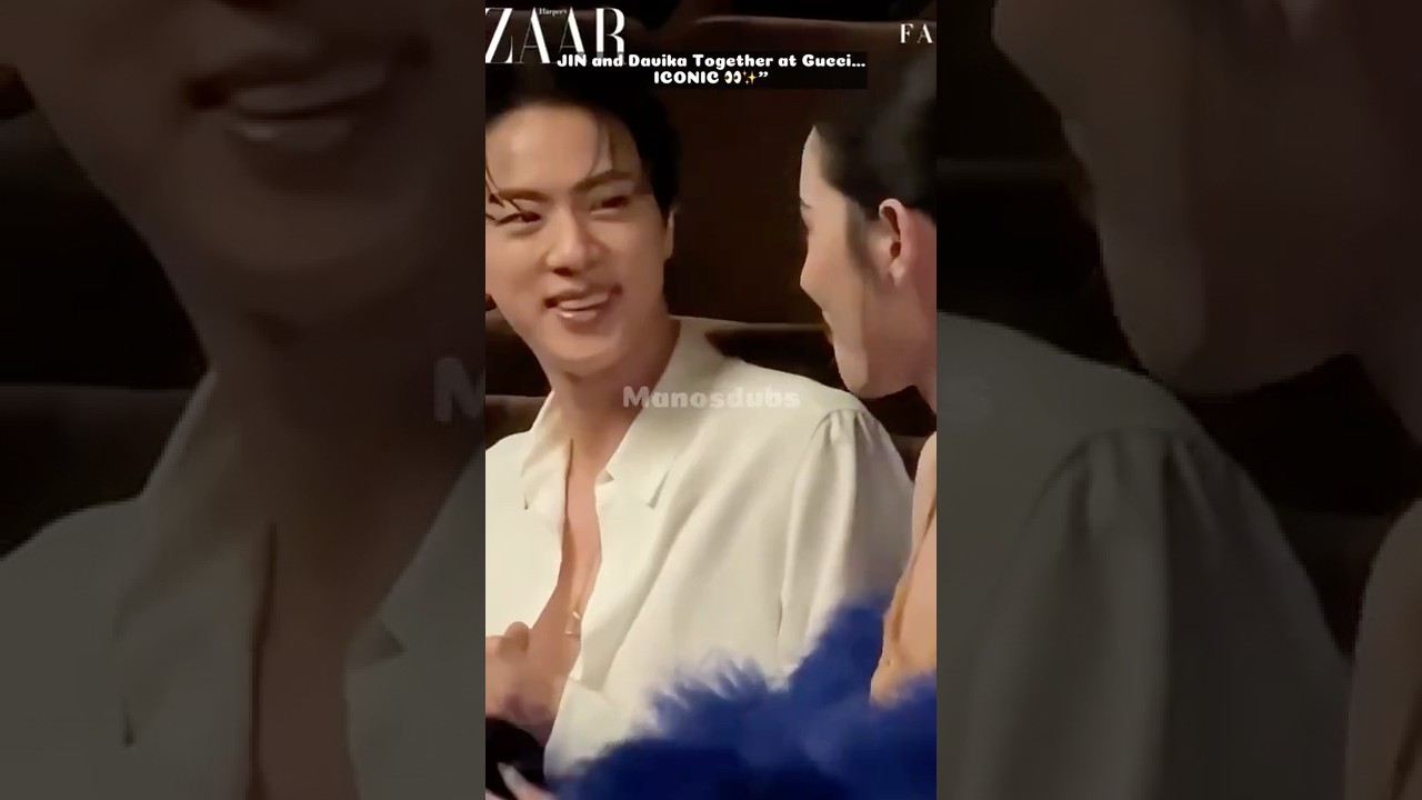&laquo;😱 ДЖИН с тайской актрисой Давикой на Неделе моды Gucci в Милане 👑🔥 #JinxGucci #Jin #MFW