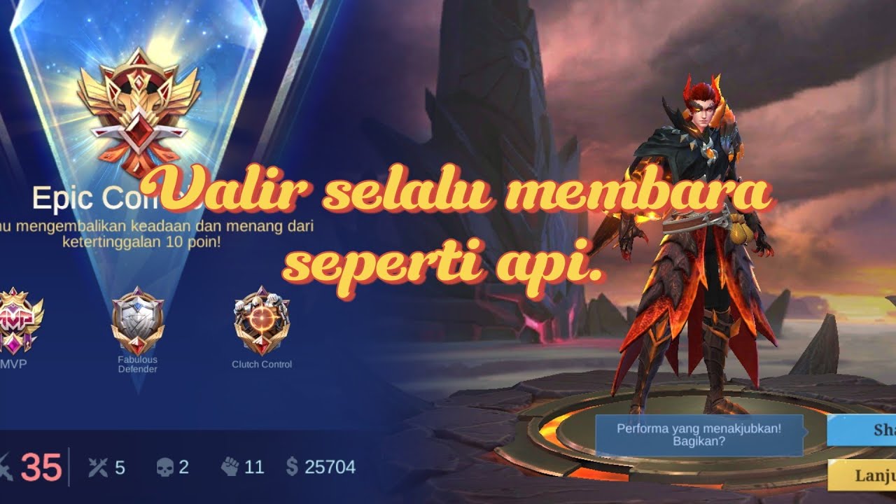 Maafkan Valir ya Nana. Bukan maksud Valir membakar hatimu... #mlbb #mobilelegends #gaming 