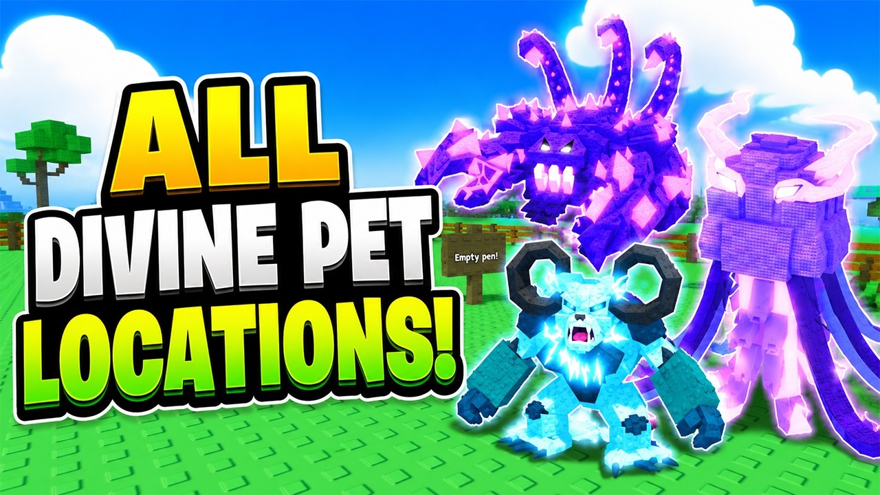 ALL DIVINE PET LOCATIONS in Catch and Tame Roblox - How to Get Every Divine Pet