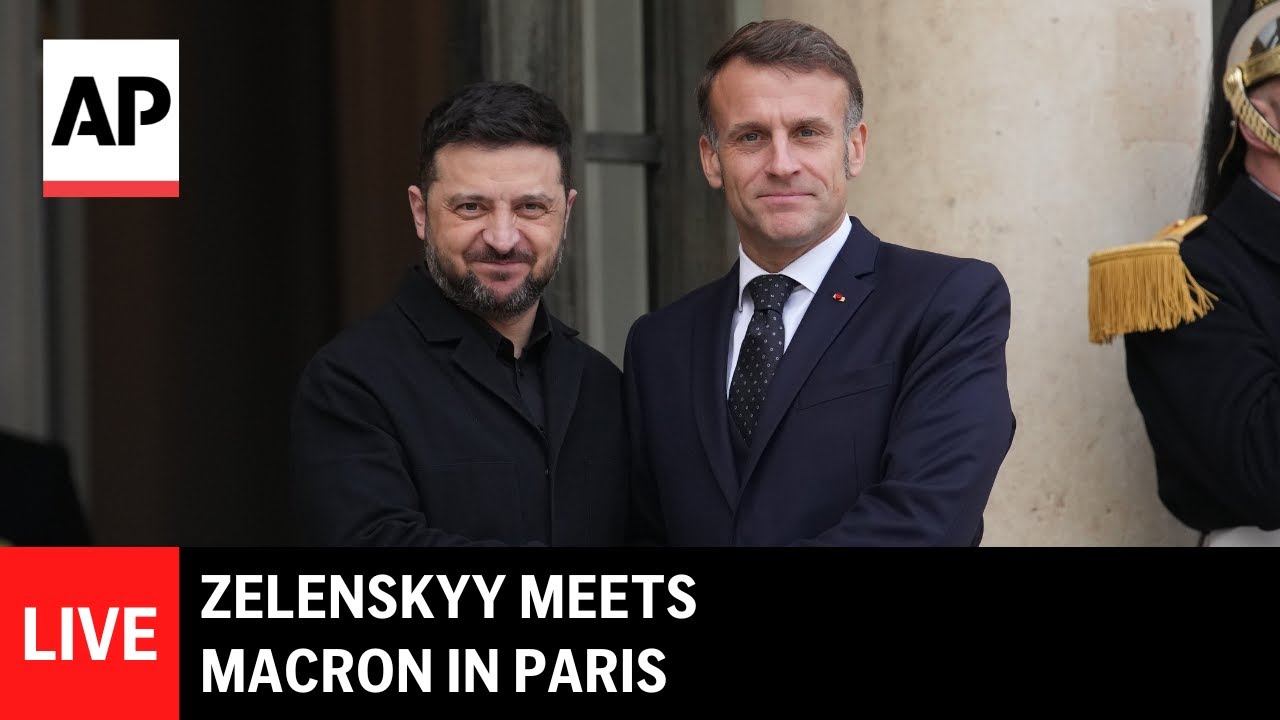 LIVE: Zelenskyy meets Macron in Paris