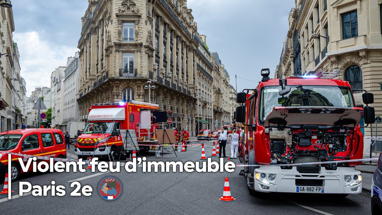 Violent feu d'immeuble à Paris II, Renfort Habitation & Commandement + de 25 Fourgons
