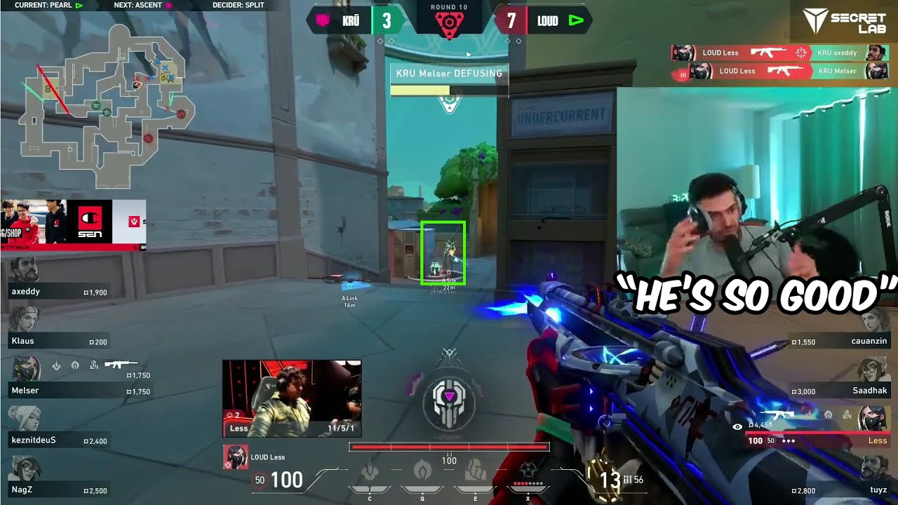 SEN Tarik REACTS To LOUD Less Incredible CLUTCH Against KR&Uuml; Esports