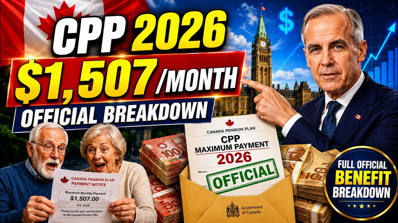 🚨 CPP Maximum Payment 2026 | Who Can Get $1,507/Month? | Full Official Benefit Breakdown