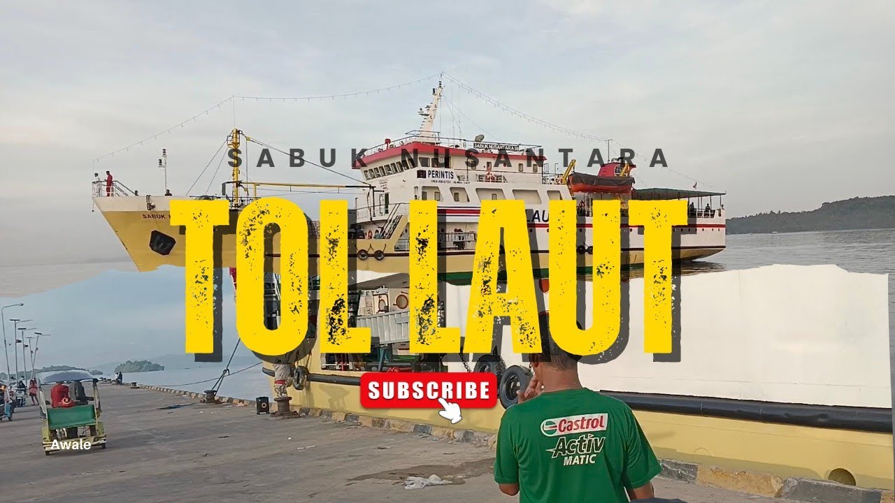 Detik detik Bersandarnya Kapal Sabuk Nusantara Tol Laut