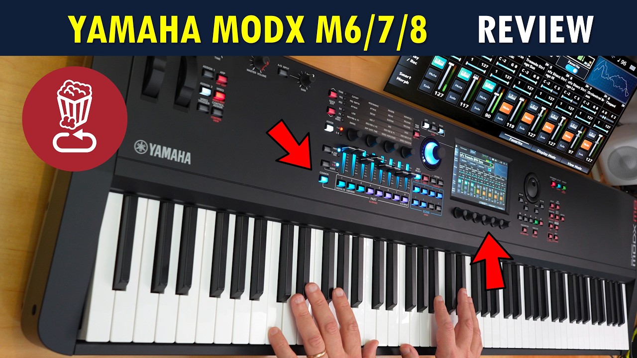 Yamaha MODX M 2025 года против MODX+: против Montage M // Обзор и руководство по MODX M6/M7/M8