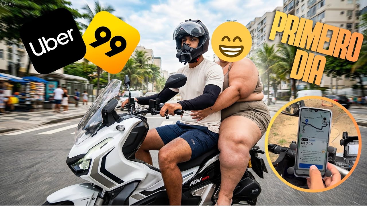 Meu Primeiro Dia Rodando de UberMoto! Quanto Será Que Eu Fiz? 😳💸