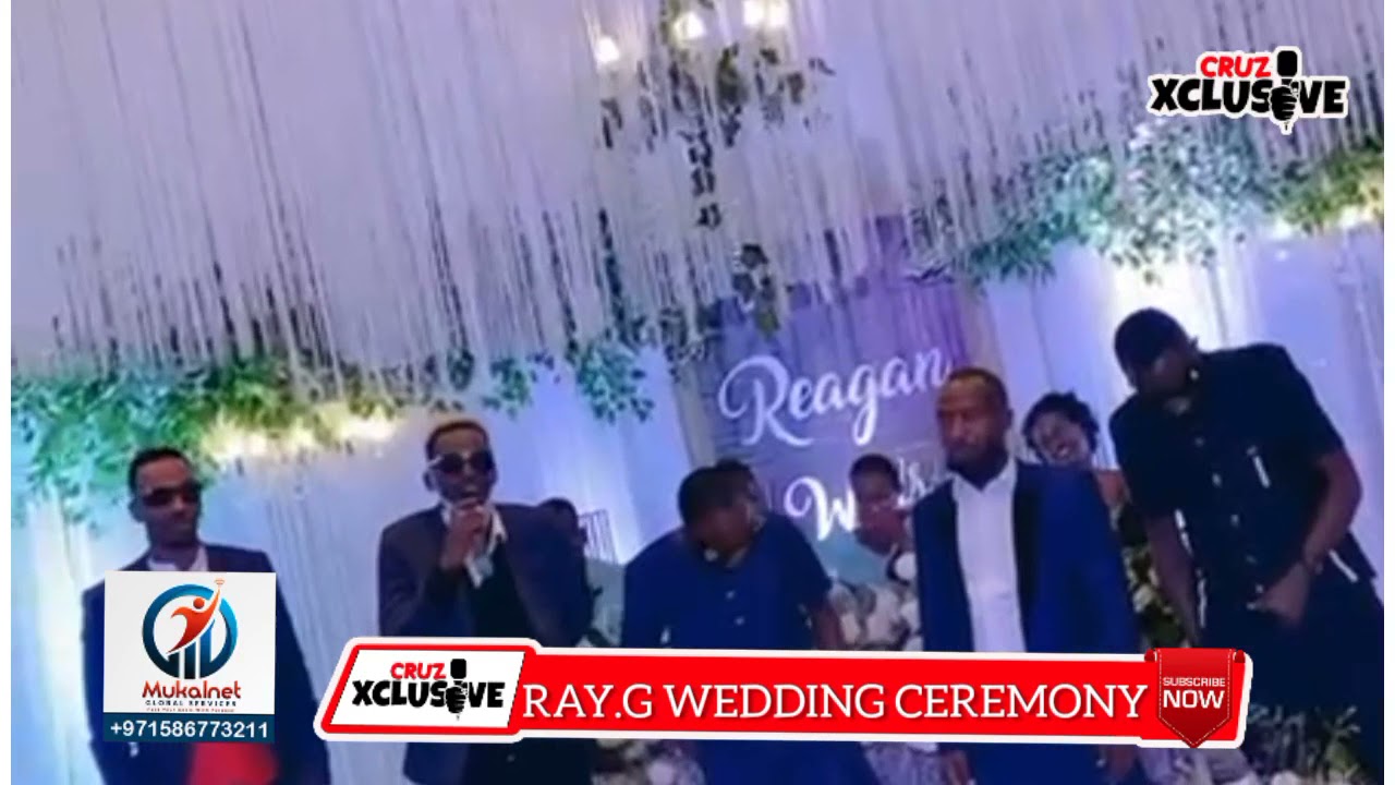 RAY.G - WEDDING CEREMONY WITH HIS WIFE ANN IN MBARARA . LEVIXON WAS THE BESTMAN