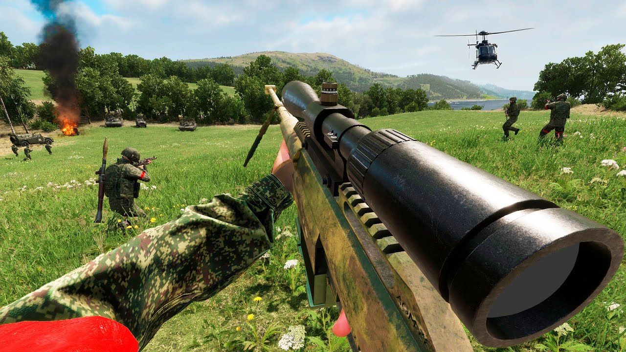 Asi eś un SNIPER en un SIMULADOR de GUERRA de RUSIA VS UCRANIA