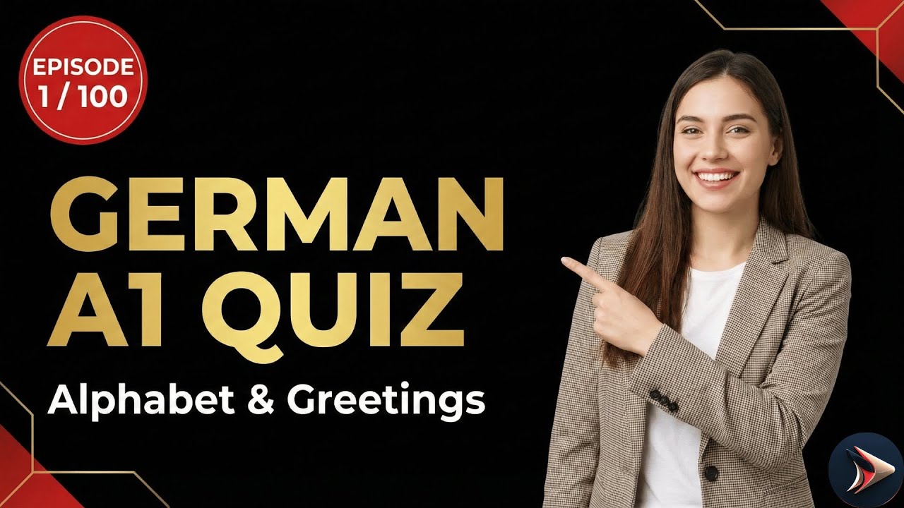 Learn German Fast | A1 Alphabet & Greetings (40-Question Quiz)