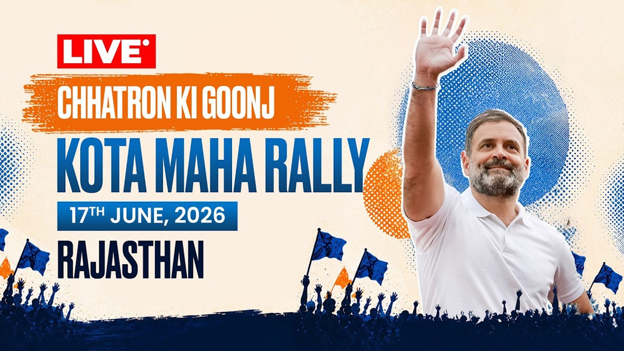 LIVE From Kota: Massive Student Gathering Ahead of Rahul Gandhi Rally