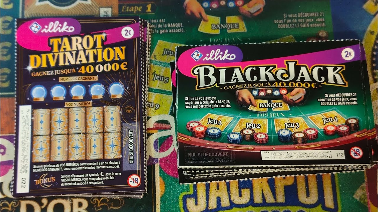Grattage de 10 Tarot divination VS 10 Blackjack 😱😱