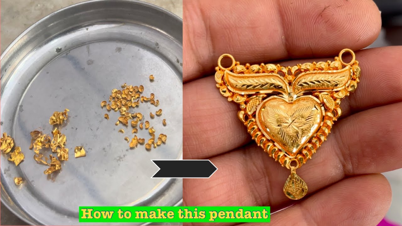 24k Gold Pendant making | How gold pendant is made