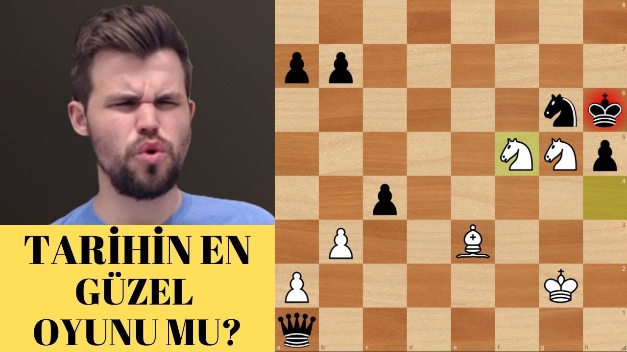 TARİHİN EN GÜZEL OYUNU MU? (VEZİR EKSİK 15 HAMLEDE MAT!)