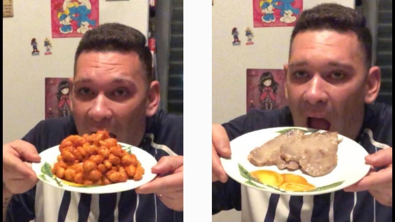 EATING SHOW MUKBANG ITA MEGA ABBUFFATA CON GNOCCHETTI ALLA SORRENTINA E BISTECCHE!!!!