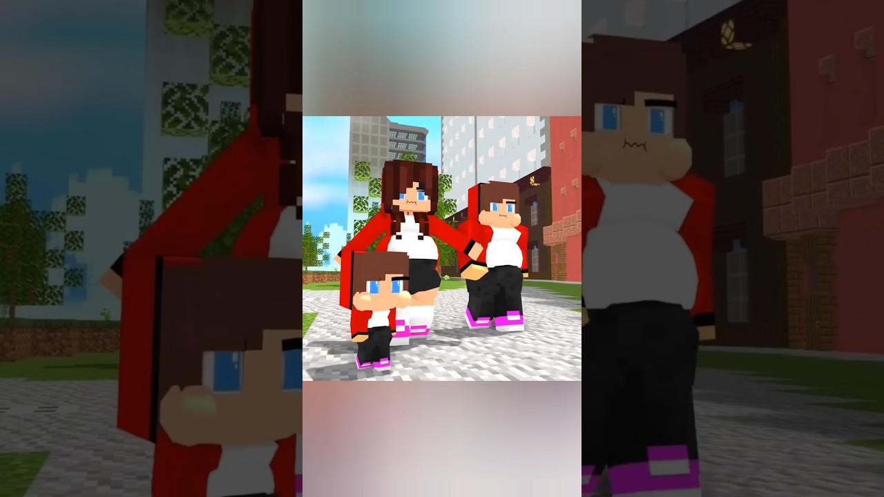 Everyone in JJ's family was over fat.. Minecraft Animotion Game #minecraft #shorts