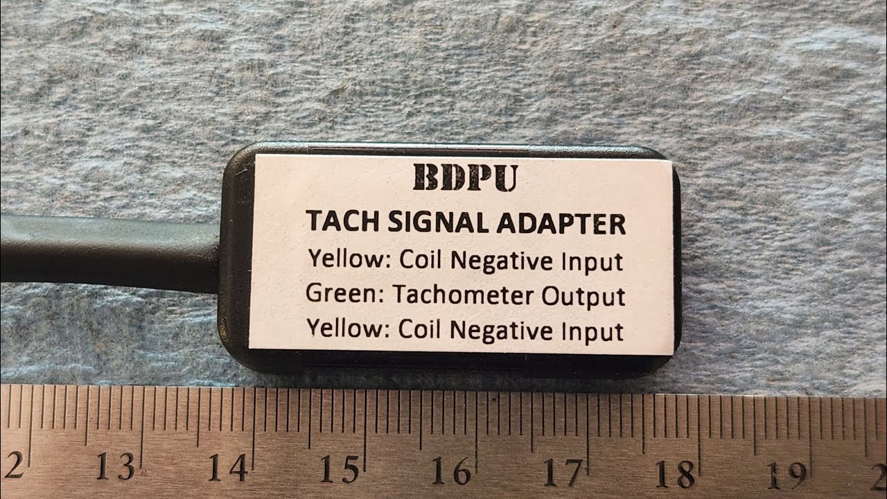 How to hook up BDPU Tach Adapter (FE3 swap, B2200)