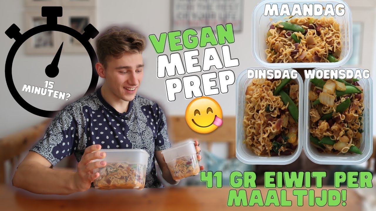VEGAN MEAL PREP in 15 MINUTEN? | Koken met Timo