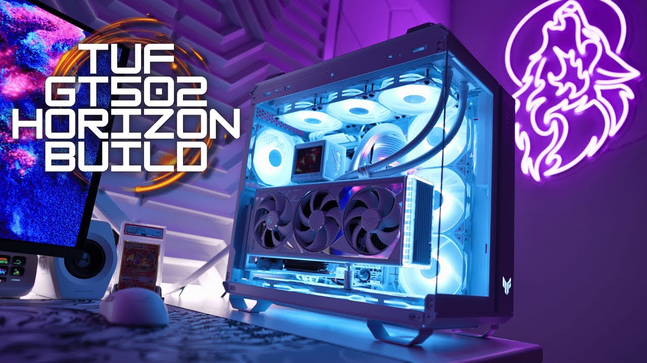 TUF GT502 Horizon Build Complete Step-by-Step Guide on How To Build a White Gaming PC 9800x3D + 4090