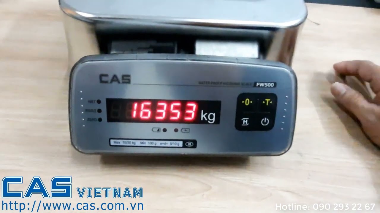 Cân điện tử CAS FW-500: Hướng dẫn cài đặt cơ bản từ CAL 1 đến CAL 11