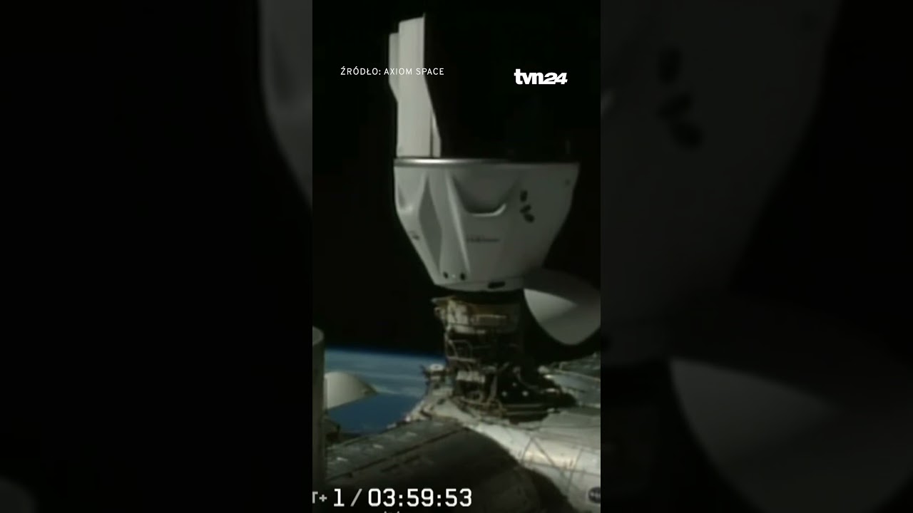 Zakończyła się procedura dokowania kapsuły Dragon do Międzynarodowej Stacji Kosmicznej #tvn24