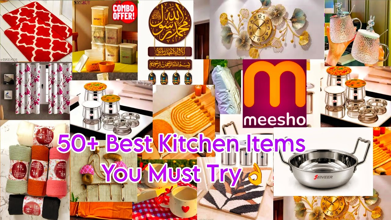 50+ Meesho Kitchen items You must try Now #kitchenware #cookwaressets #meeshokitchen #home #haul 