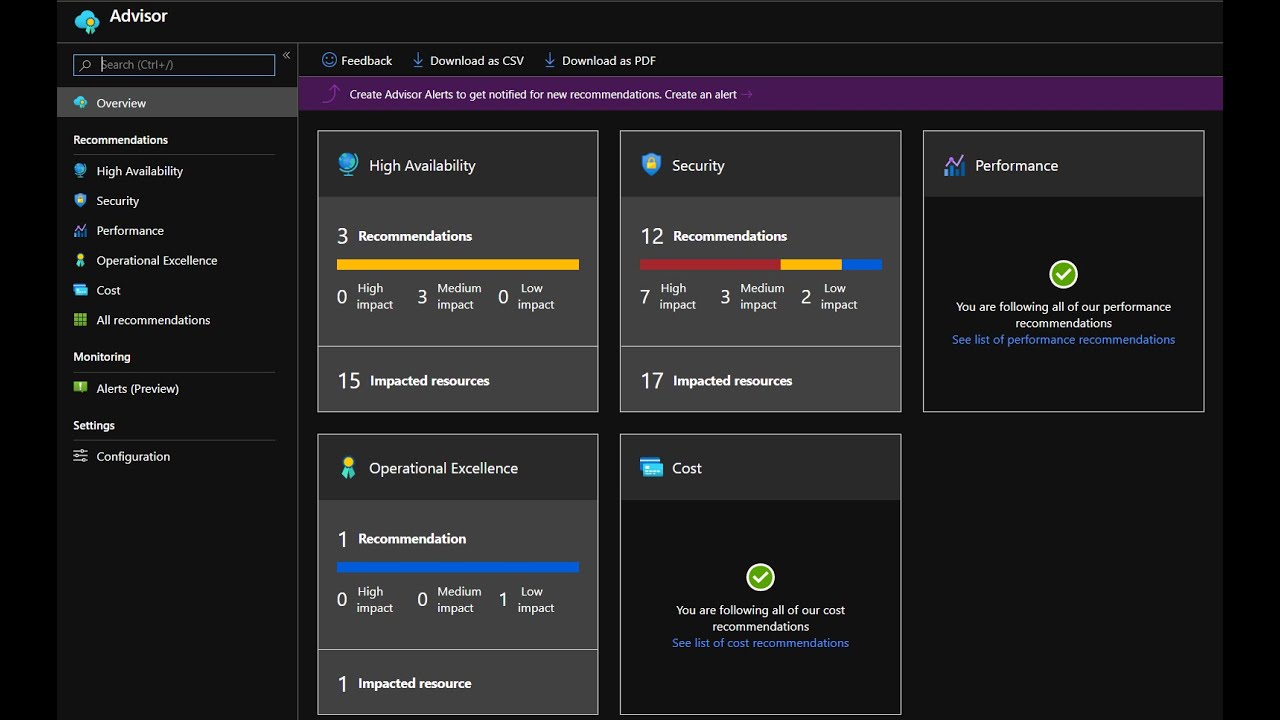 Azure Governance - #12 - Azure Advisor