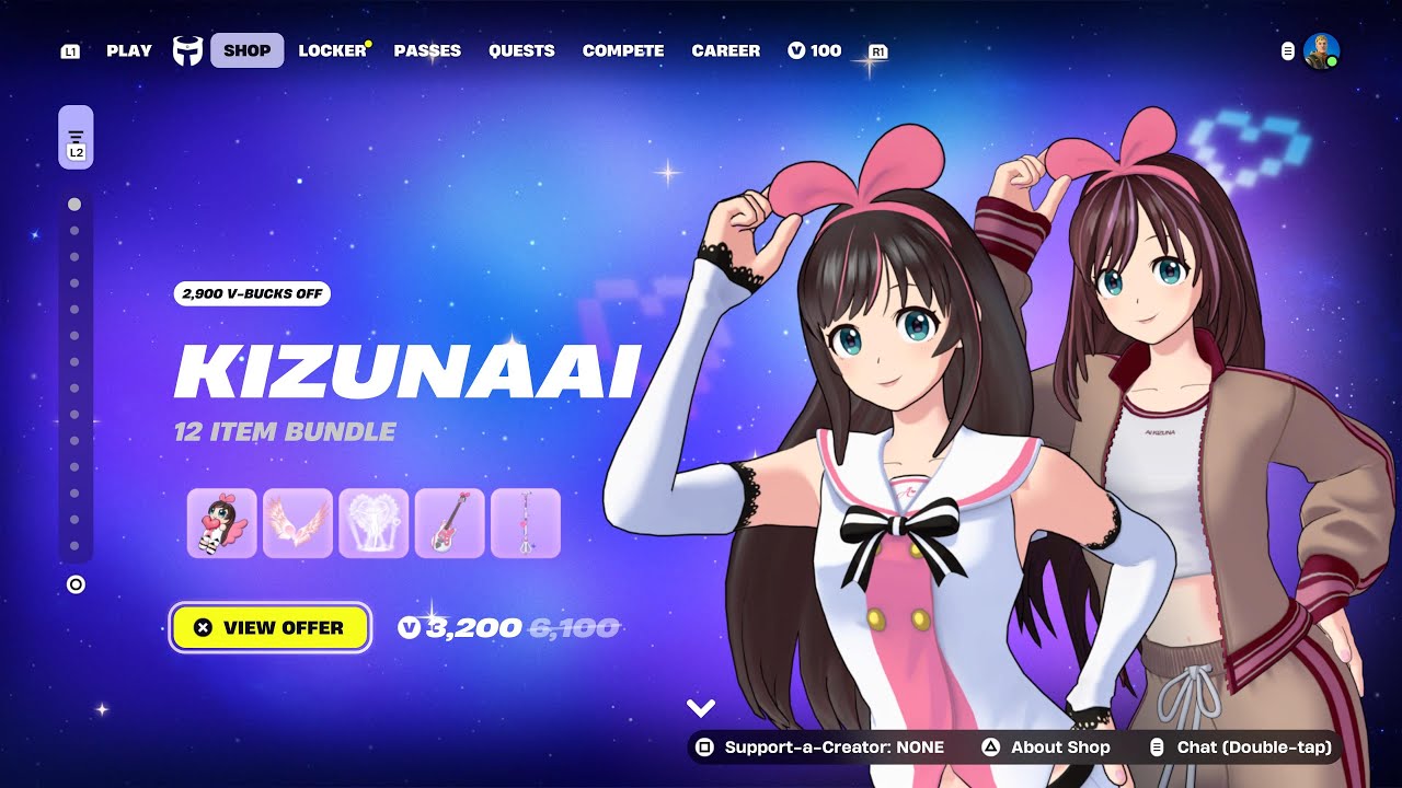 Kizuna AI FORTNITE