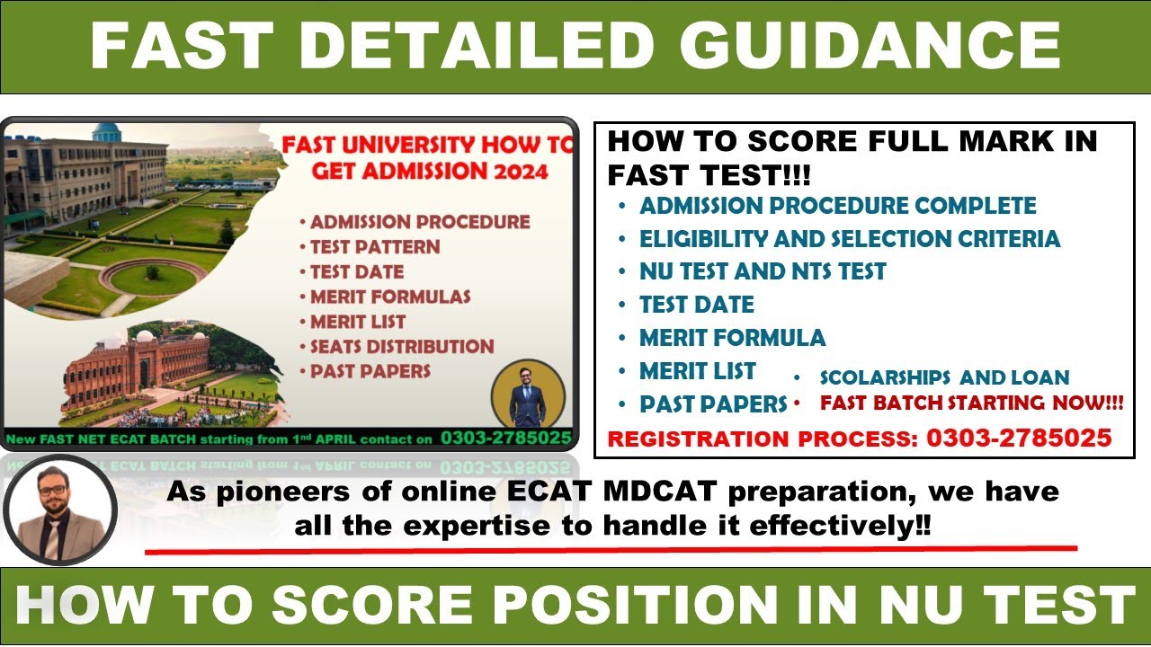 FAST 2024 DETAILED GUIDANCE | FAST 2024 ADMISSIONS COMPLETE GUIDE | HOW TO SECURE 100 MARKS IN FAST