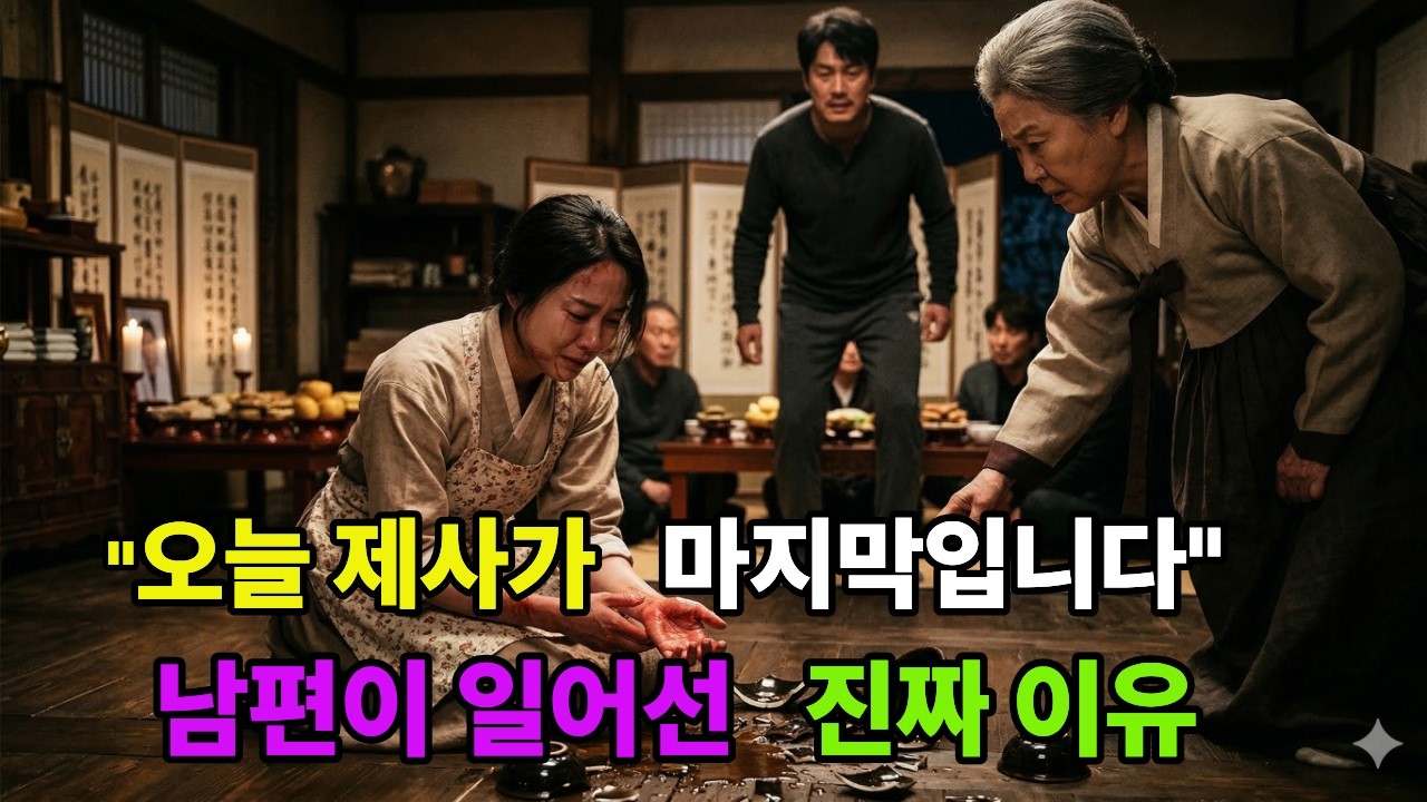 제사때 돈없는 첫째며느리만 부려먹는 시댁식구들, 남편 