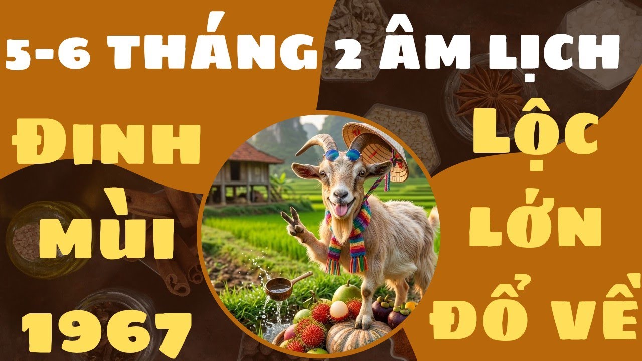 NGÀY 5-6 THÁNG 2 ÂM LỊCH CON GIÁP ĐINH MÙI ĐƯỢC LỘC LỚN ĐỔ VỀ NHỜ PHÚC LÀNH HỘI TỤ MỌI VIỆC MAY MẮN