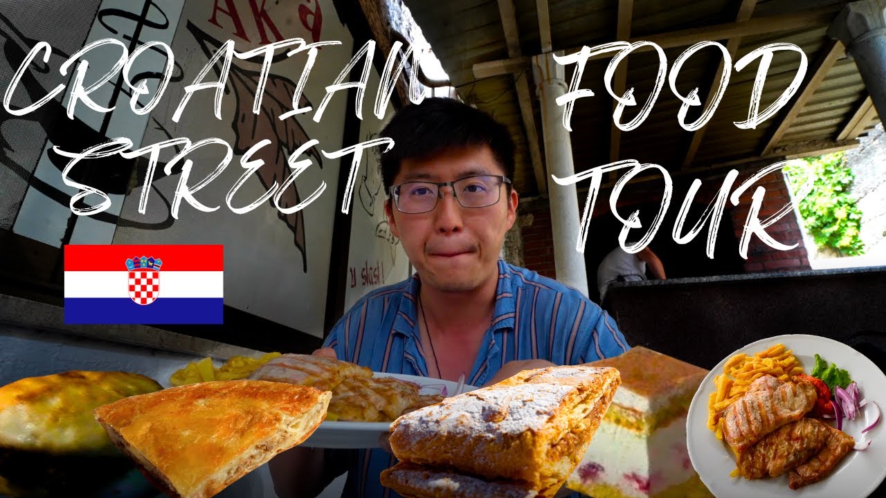 ХОРВАТСКИЙ 🇭🇷 УЛИЧНЫЙ ГАСТРОНОМСКИЙ ТУР - Жареная свиная шейка, бурек, плескавица, яблочный штруд...